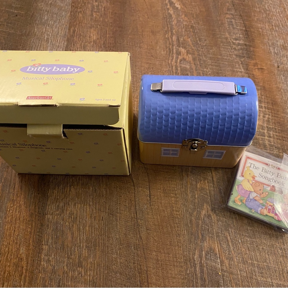 American Girl Bitty Baby Vintage Musical Xylophone (Silophone) Farm Toy Set, New